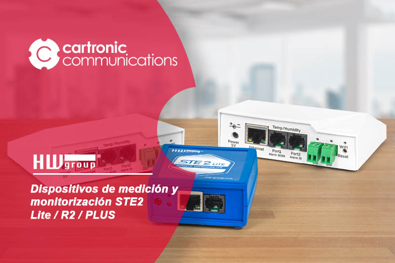Serie STE2 de HWgroup, para monitorización ambiental IoT