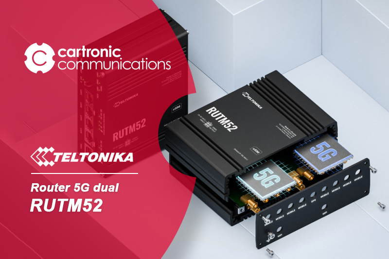 Teltonika RUTM52, potente router celular con 5G dual