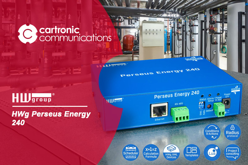 HWgroup Perseus Energy 240, un dispositivo versátil para la monitorización ambiental y gestión energética para infraestructuras críticas