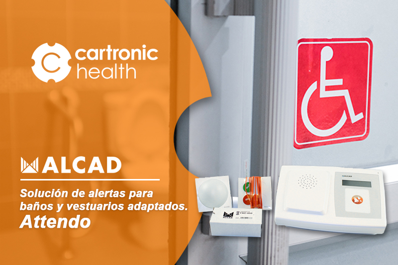 Solución autónoma de alertas para baños adaptados, vestuarios y zonas comunes con Attendo de ALCAD.